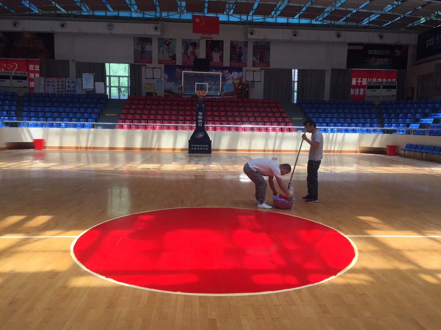 全国青少年篮球联赛运动木地板施工