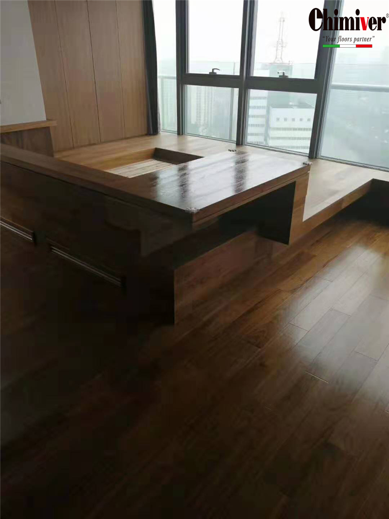 杭州绿城木地板翻新清洁保养上漆木蜡油施工案例